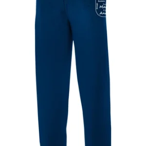 Pantalon de jogging molleton marine flocage sous poche gauche